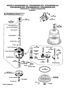 03 - Transmission - Complete Breakdown parts for Ge Washer WWA8850RBLAA from AppliancePartsPros.com