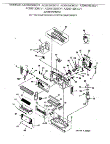 02 - Motor, Compressor & System Components parts for Ge Air Conditioner AZ26E12EBCV1 from AppliancePartsPros.com