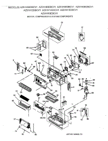 02 - Motor, Compressor & System Components parts for Ge Air Conditioner AZ51H15EBCV1 from AppliancePartsPros.com