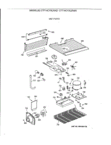 03 - Unit Parts parts for Ge Refrigerator CTT14CYXLRWH from AppliancePartsPros.com