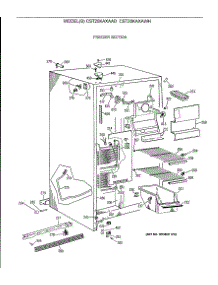 02 - Freezer Section parts for Ge Refrigerator CST20KAXAWH from AppliancePartsPros.com