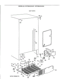 04 - Unit Parts parts for Ge Refrigerator CST20KAXAWH from AppliancePartsPros.com