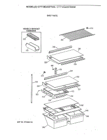 04 - Shelf Parts parts for Ge Refrigerator CTT18GAXFRWW from AppliancePartsPros.com
