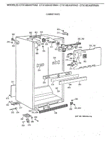 03 - Cabinet Parts parts for Ge Refrigerator CTX18EAXFRWH from AppliancePartsPros.com