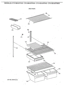 04 - Shelf Parts parts for Ge Refrigerator CTX18EAXFRAD from AppliancePartsPros.com