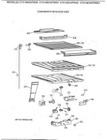 05 - Compartment Separator Parts parts for Ge Refrigerator CTX18EAXFRWH from AppliancePartsPros.com