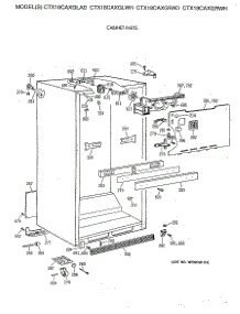 03 - Cabinet Parts parts for Ge Refrigerator CTX18CAXGLWH from AppliancePartsPros.com