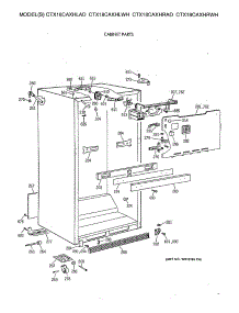 03 - Cabinet Parts parts for Ge Refrigerator CTX18CAXHLWH from AppliancePartsPros.com