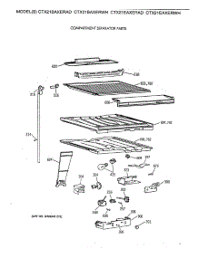 05 - Compartment Separator Parts parts for Ge Refrigerator CTX21BAXERAD from AppliancePartsPros.com