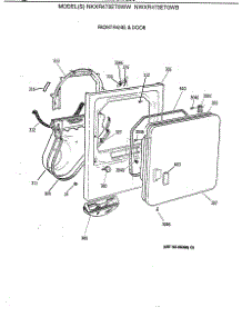 02 - Front Panel & Door parts for Ge Dryer NKXR473ET0WW from AppliancePartsPros.com