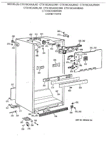 03 - Cabinet Parts parts for Ge Refrigerator CTX18CAXJLWH from AppliancePartsPros.com