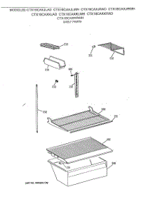 04 - Shelf Parts parts for Ge Refrigerator CTX18CAXJRAD from AppliancePartsPros.com