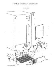 04 - Unit Parts parts for Ge Refrigerator CSX25GRYAWW from AppliancePartsPros.com