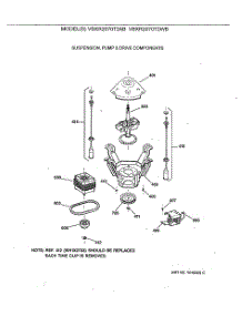 04 - Suspension, Pump & Drive Components parts for Ge Washer VBXR2070T2WB from AppliancePartsPros.com