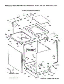 02 - Cabinet, Cover & Front Panel parts for Ge Washer VWXR4100T3WB from AppliancePartsPros.com