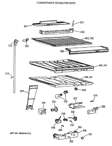 05 - Compartment Separator Parts parts for Ge Refrigerator TBX18MAXBRWW from AppliancePartsPros.com