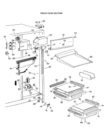 03 - Fresh Food Section parts for Ge Refrigerator CSX22GLK from AppliancePartsPros.com
