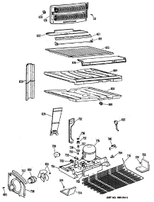 03 - Section3 parts for Ge Refrigerator CTX21GLRRWH from AppliancePartsPros.com