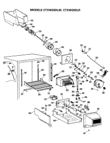 04 - Section4 parts for Ge Refrigerator CTXW25DLRLWH from AppliancePartsPros.com