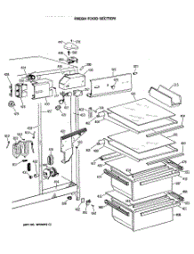 03 - Fresh Food Section parts for Ge Refrigerator CSC20GWSBWH from AppliancePartsPros.com