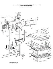 03 - Fresh Food Section parts for Ge Refrigerator CSX20GASMWH from AppliancePartsPros.com