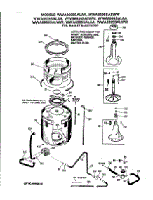 04 - Tub, Basket & Agitator parts for Ge Washer WWA8955SALAA from AppliancePartsPros.com