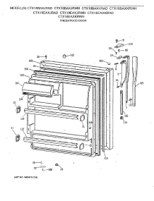 02 - Fresh Food Door parts for Ge Refrigerator CTX18BAXJRAD from AppliancePartsPros.com