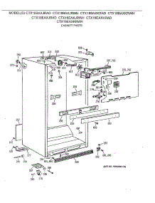 03 - Cabinet Parts parts for Ge Refrigerator CTX18EAXJRAD from AppliancePartsPros.com