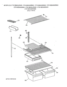 04 - Shelf Parts parts for Ge Refrigerator CTX18EAXJRAD from AppliancePartsPros.com