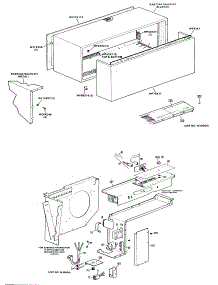 02 - Section2 parts for Ge Air Conditioner A3B698DJASW1 from AppliancePartsPros.com