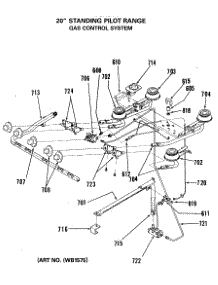 04 - 20`` Standing Pilot Range parts for Ge Range JGAS02PK1 from AppliancePartsPros.com