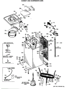 02 - Cabinet And Suspension Asm. parts for Ge Washer WWA8837RBL from AppliancePartsPros.com