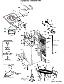 02 - Cabinet And Suspension Asm. parts for Ge Washer WWA8600RBLWW from AppliancePartsPros.com