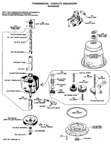 03 - Transmission - Complete Breakdown parts for Ge Washer WWA8689RBLAA from AppliancePartsPros.com