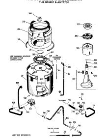04 - Tub, Basket & Agitator parts for Ge Washer WWA8600RBLAA from AppliancePartsPros.com
