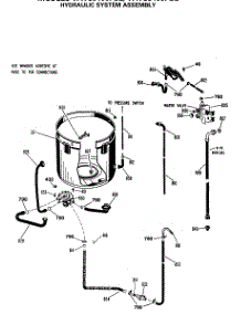04 - Hydraulic System Assembly parts for Ge Washer WWC9400PBL from AppliancePartsPros.com
