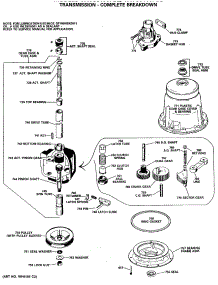 06 - Transmission - Complete Breakdown parts for Ge Washer WWC8400PBL from AppliancePartsPros.com