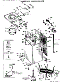 02 - Cabinet And Suspension Asm. parts for Ge Washer WWA7690SALAA from AppliancePartsPros.com