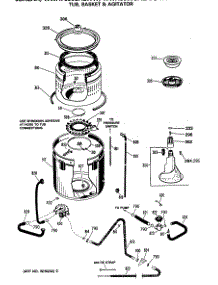 04 - Tub, Basket & Agitator parts for Ge Washer WWA7690SALAA from AppliancePartsPros.com
