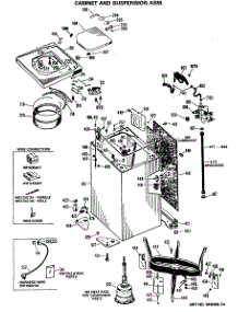 02 - Cabinet And Suspension Asm. parts for Ge Washer WWA5600SALWW from AppliancePartsPros.com