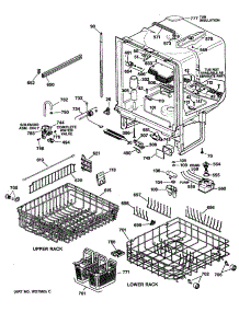 02 - Section2 parts for Ge Dishwasher GSD1920T55BB from AppliancePartsPros.com