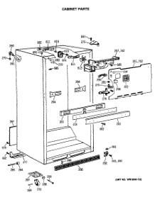 03 - Cabinet Parts parts for Ge Refrigerator TBX25JASHRWH from AppliancePartsPros.com