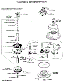 03 - Transmission - Complete Breakdown parts for Ge Washer WWA8620SBLWW from AppliancePartsPros.com