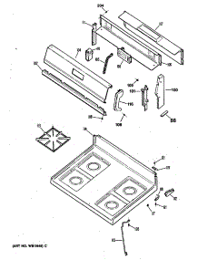02 - Section2 parts for Ge Range JGBS17EV1WH from AppliancePartsPros.com