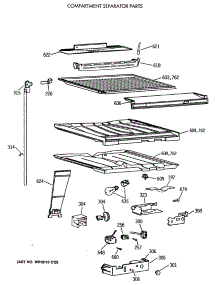 05 - Compartment Separator Parts parts for Ge Refrigerator TBX18JAXBRAA from AppliancePartsPros.com