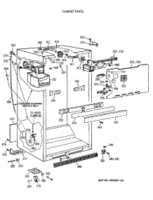 03 - Cabinet Parts parts for Ge Refrigerator TBX21JIXBRAA from AppliancePartsPros.com