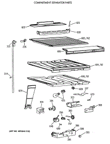 05 - Compartment Separator Parts parts for Ge Refrigerator TBX21JIXBRWW from AppliancePartsPros.com