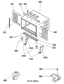 02 - Section2 parts for Ge Air Conditioner KVM18DBM1 from AppliancePartsPros.com