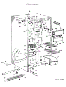 02 - Freezer Section parts for Ge Refrigerator CSX20LJC from AppliancePartsPros.com