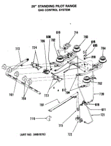 04 - Gas Control System parts for Ge Range RGA512PK1 from AppliancePartsPros.com